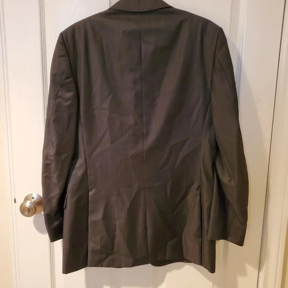 Ermenegildo Zegna City Pinstripe Suit Jacket Gray 50R - Picture 6 of 6